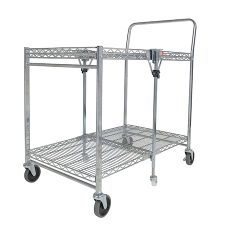 Bostitch Large Stowaway Folding Utility Cart, Chrome BSAC-LGCR